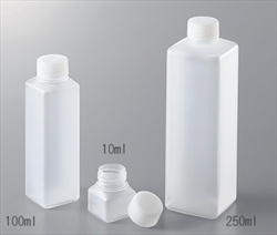 Lọ chai nhựa hình chữ nhật 100mL AS ONE 2-9557-02